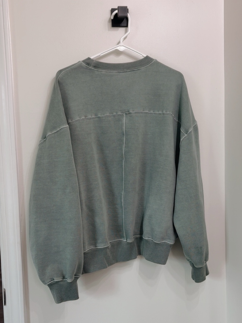 CK Squared Angels Washed Sage Green Oversized Crewneck Sweatshirt
